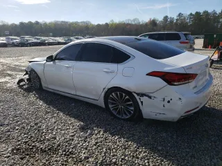 2016 Hyundai Genesis 3.8L with VIN KMHGN4JE1GU140123, listed as a Copart auction lot 49314885 with 118,673 mi miles and Salvage Title. Bid and sale history available at carsss.com. Image 2.
