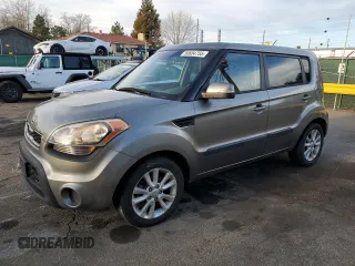2013 Kia Soul + with VIN KNDJT2A68D7590651, listed as a Copart auction lot 50804755 with 143,051 mi miles and Salvage Title. Bid and sale history available at carsss.com. Image 1.