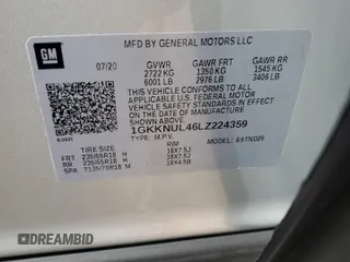 2020 GMC Acadia SLT z VIN 1GKKNUL46LZ224359, wystawiony jako Copart lot #71494364 z przebiegiem 90 678 mil mil oraz Szkoda całkowita • Salvage title. Historia ofert i sprzedaży dostępna na DreamBid. Obrazek 13.