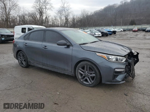 2021 Kia Forte GT-Line with VIN 3KPF34AD7ME316731, listed as a Copart auction lot 43587045 with 149,528 mi miles and Salvage Title. Bid and sale history available at carsss.com. Image 4.