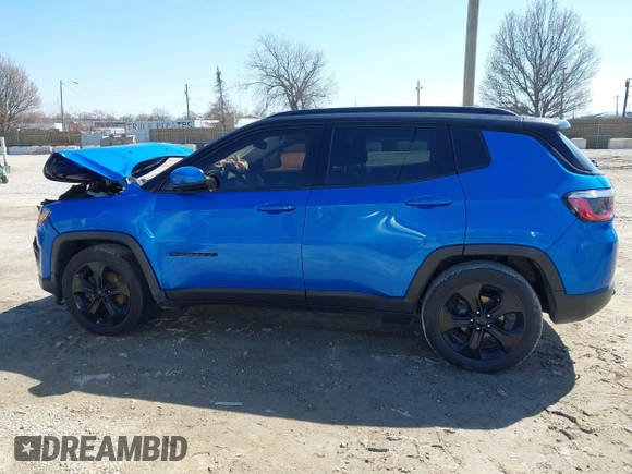 2021 Jeep Compass Altitude with VIN 3C4NJCBB0MT523322, listed as a IAAI auction lot 41989408 with 64,880 mi miles. Bid and sale history available at carsss.com. Image 14.