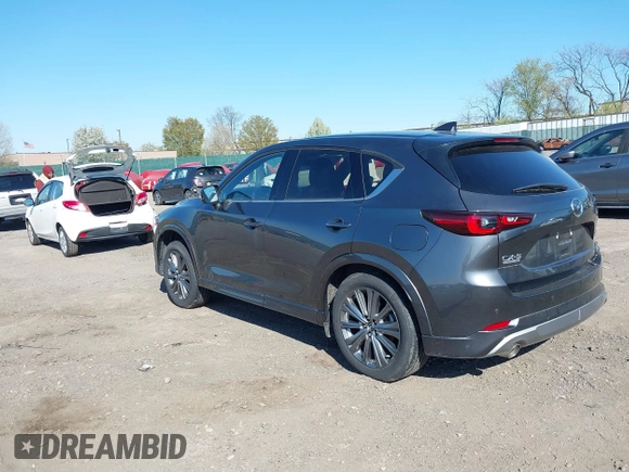 2024 Mazda CX-5 2.5 Turbo Signature with VIN JM3KFBXY4R0357622, listed as a IAAI auction lot 41983547 with 3,238 mi miles. Bid and sale history available at carsss.com. Image 3.