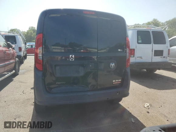 2015 Ram ProMaster City Cargo Tradesman with VIN ZFBERFAT8F6A90789, listed as a Copart auction lot 65019434 with 213,051 mi miles and Clean Title. Bid and sale history available at DreamBid. Image 6.