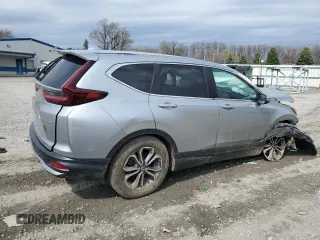 2022 Honda CR-V EX-L with VIN 2HKRW2H86NH604576, listed as a Copart auction lot 53248525 with 71,259 mi miles and Salvage Title. Bid and sale history available at carsss.com. Image 3.