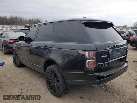2019 Land Rover Range Rover z VIN SALGS2RE8KA521945, wystawiony jako Copart lot #83373764 z przebiegiem 80 330 mil mil oraz Szkoda całkowita • Salvage title. Historia ofert i sprzedaży dostępna na DreamBid. Obrazek 2.