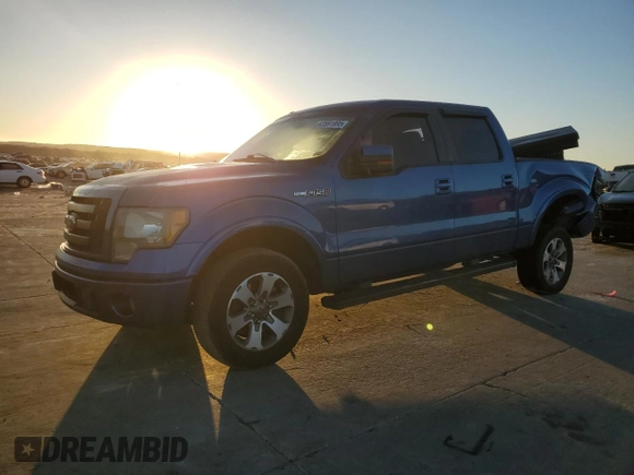 2010 Ford F-150 XL with VIN 1FTEW1C84AKE58965, listed as a Copart auction lot 43591995 with 155,740 mi miles and Salvage Title. Bid and sale history available at carsss.com. Image 1.