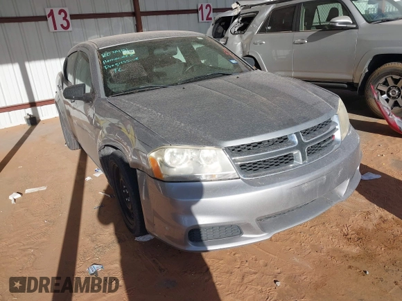 2014 Dodge Avenger SE with VIN 1C3CDZAB9EN200430, listed as a IAAI auction lot 41778279 with 41,575 mi miles and . Bid and sale history available at carsss.com. Image 1.