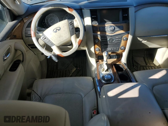 2011 Infiniti QX56 7-passenger with VIN JN8AZ2NEXB9001184, listed as a Copart auction lot 81480694 with 208,947 mi miles and Clean Title. Bid and sale history available at carsss.com. Image 8.