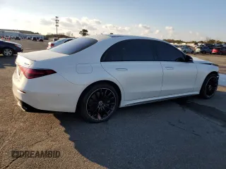 2023 Mercedes-Benz S-Class S 580 with VIN W1K6G7GB5PA230293, listed as a Copart auction lot 84591274 with 0 mi miles and Salvage Title. Bid and sale history available at carsss.com. Image 3.