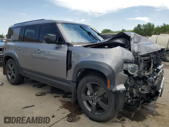 2020 Land Rover Defender HSE with VIN SALE9EEU6L2010232, listed as a Copart auction lot 61043835 with 59,479 mi miles and Salvage title. Bid and sale history available at DreamBid. Image 4.