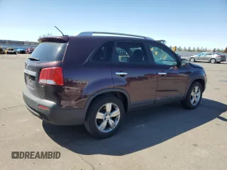 2013 Kia Sorento EX with VIN 5XYKU3A60DG343229, listed as a Copart auction lot 52210945 with 193,362 mi miles and Salvage Title. Bid and sale history available at carsss.com. Image 3.