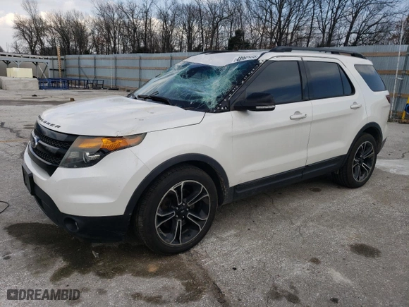 2015 Ford Explorer Sport with VIN 1FM5K8GT6FGA32803, listed as a Copart auction lot 48967935 with 220,749 mi miles and Salvage Title. Bid and sale history available at carsss.com. Image 1.