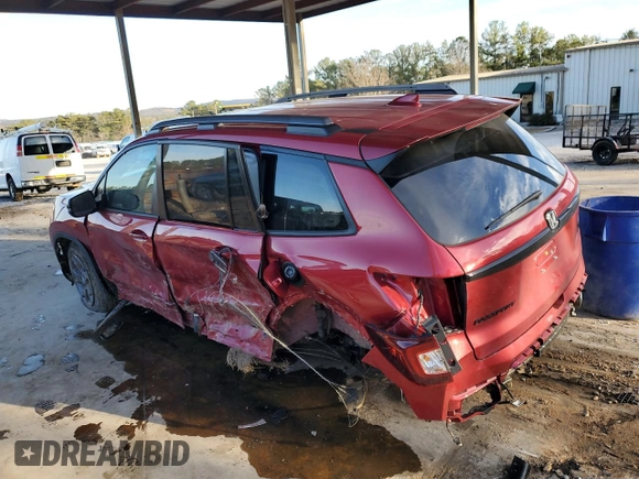 2024 Honda Passport TrailSport with VIN 5FNYF8H64RB019688, listed as a Copart auction lot 45953795 with 14,943 mi miles and Salvage title. Bid and sale history available at DreamBid. Image 2.