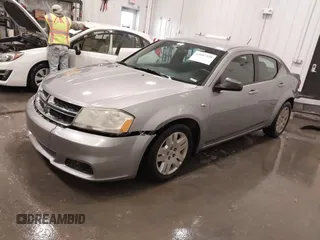 2014 Dodge Avenger SE with VIN 1C3CDZAB4EN148429, listed as a IAAI auction lot 41687320 with 149,084 mi miles and . Bid and sale history available at DreamBid. Image 2.