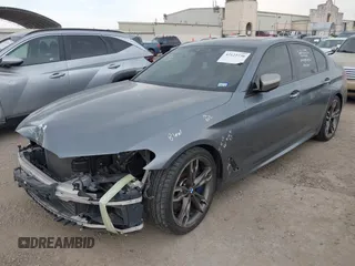2018 BMW 5 Series M550i xDrive with VIN WBAJB9C55JB035694, listed as a IAAI auction lot 42122730 with 61,561 mi miles and . Bid and sale history available at DreamBid. Image 19.