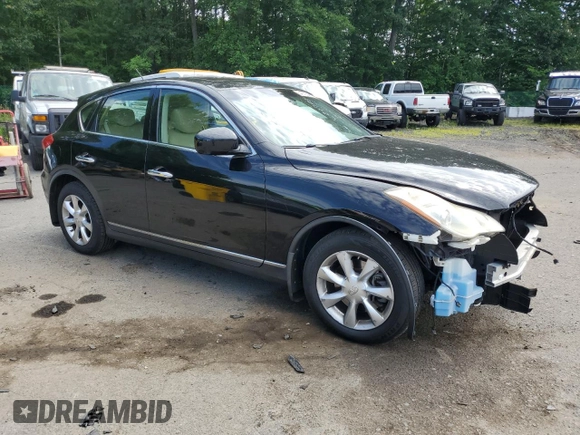 2010 Infiniti EX Journey with VIN JN1AJ0HR2AM753501, listed as a Copart auction lot 64019045 with 169,196 mi miles and Salvage title. Bid and sale history available at DreamBid. Image 4.