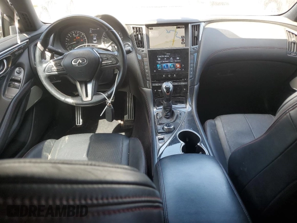 2020 Infiniti Q60 Red Sport 400 with VIN JN1FV7EL0LM460427, listed as a Copart auction lot 73353544 with 40,881 mi miles and Salvage title. Bid and sale history available at DreamBid. Image 8.