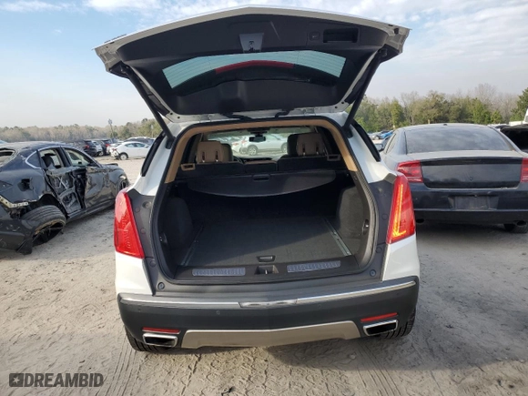 2017 Cadillac XT5 Platinum AWD with VIN 1GYKNFRS8HZ185420, listed as a Copart auction lot 47528355 with NaN miles and Salvage Title. Bid and sale history available at carsss.com. Image 6.