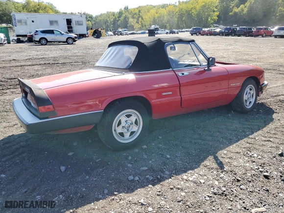 1986 Alfa Romeo Alfa Romeo Veloce with VIN ZARBA5417G1036669, listed as a Copart auction lot 83489434 with 71,219 mi miles and Clean Title. Bid and sale history available at carsss.com. Image 3.