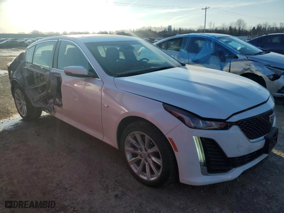 2024 Cadillac CT5 Luxury with VIN 1G6DX5RK8R0108526, listed as a Copart auction lot 48294545 with NaN miles and Salvage Title. Bid and sale history available at carsss.com. Image 4.