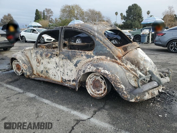 1967 Volkswagen Beetle with VIN 117229214, listed as a Copart auction lot 44974805 with Not provided miles and Non repairable. Bid and sale history available at DreamBid. Image 2.