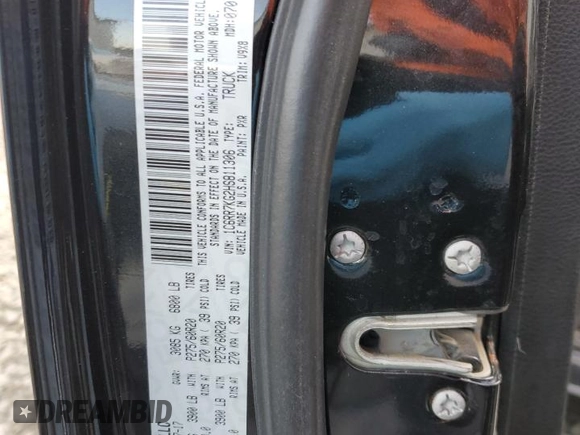 2017 Ram 1500 Tradesman with VIN 1C6RR7KG2HS811306, listed as a Copart auction lot 88221505 with 33,313 mi miles and Salvage title. Bid and sale history available at DreamBid. Image 12.