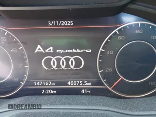 2018 Audi A4 Premium Plus with VIN WAUENAF42JA074259, listed as a IAAI auction lot 41774298 with 147,162 mi miles. Bid and sale history available at carsss.com. Image 15.