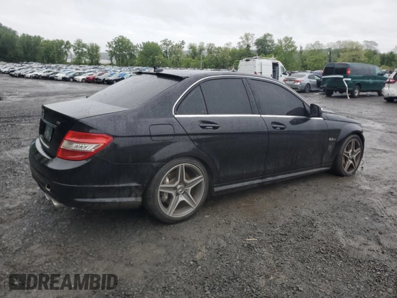 2009 Mercedes-Benz C 63 AMG with VIN WDDGF77X89F299732, listed as a Copart auction lot 57560915 with 116,839 mi miles and Salvage title. Bid and sale history available at DreamBid. Image 3.
