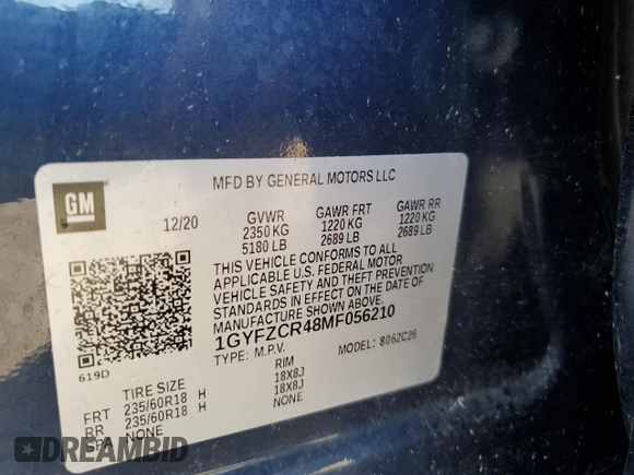 2021 Cadillac XT4 FWD Premium Luxury z VIN 1GYFZCR48MF056210, wystawiony jako Copart lot #73706384 z przebiegiem Nie podano mil oraz Nie do naprawy • Non repairable. Historia ofert i sprzedaży dostępna na DreamBid. Obrazek 13.