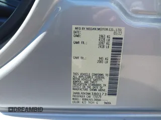2022 Nissan Altima 2.5 SV with VIN 1N4BL4DV3NN380173, listed as a IAAI auction lot 41861588 with 56,608 mi miles. Bid and sale history available at carsss.com. Image 9.