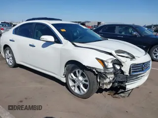 2014 Nissan Maxima 3.5 SV w/Premium Pkg with VIN 1N4AA5AP3EC485644, listed as a IAAI auction lot 41722486 with 136,975 mi miles. Bid and sale history available at carsss.com. Image 1.