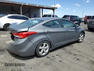 2013 Hyundai Elantra GLS with VIN 5NPDH4AE9DH201822, listed as a Copart auction lot 54986905 with 103,351 mi miles and Salvage title. Bid and sale history available at DreamBid. Image 3.