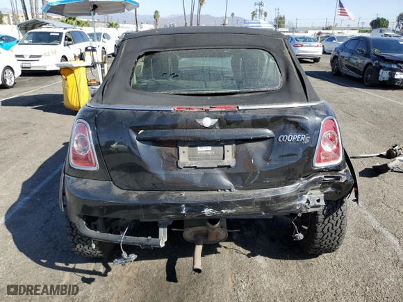 2011 MINI Cooper Convertible s with VIN WMWZP3C54BT249444, listed as a Copart auction lot 76827254 with 168,964 mi miles and Salvage Title. Bid and sale history available at carsss.com. Image 6.