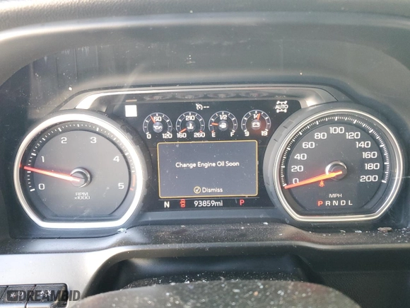 2021 Chevrolet Silverado 2500HD LTZ with VIN 1GC4YPEY3MF118905, listed as a Copart auction lot 43197705 with 93,859 mi miles and Salvage Title. Bid and sale history available at carsss.com. Image 9.