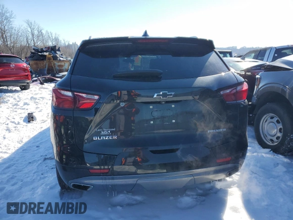 2020 Chevrolet Blazer Premier with VIN 3GNKBFRS3LS597420, listed as a Copart auction lot 88651145 with 46,534 mi miles and Salvage title. Bid and sale history available at DreamBid. Image 6.