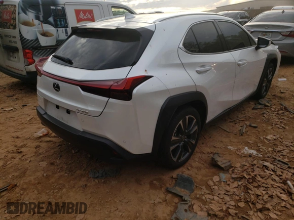 2019 Lexus UX with VIN JTHY3JBH5K2014565, listed as a Copart auction lot 65610252 with 28,056 mi miles. Bid and sale history available at carsss.com. Image 3.