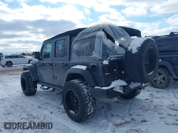 2018 Jeep Wrangler Unlimited Sport S z VIN 1C4HJXDG4JW228078, wystawiony jako IAAI lot #41381520 z przebiegiem 58 899 mil mil oraz . Historia ofert i sprzedaży dostępna na DreamBid. Obrazek 3.
