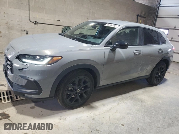 2024 Honda HR-V Sport with VIN 3CZRZ2H57RM751187, listed as a Copart auction lot 46544085 with 15,500 mi miles and Salvage Title. Bid and sale history available at DreamBid. Image 1.