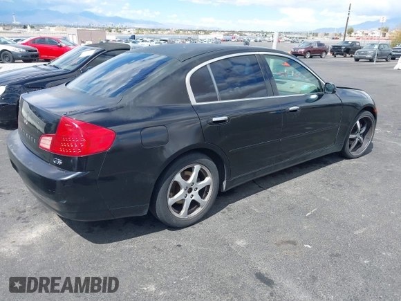 2003 Infiniti G35 z VIN JNKCV51E73M319199, wystawiony jako IAAI lot #41953183 z przebiegiem 182 240 mil mil oraz . Historia ofert i sprzedaży dostępna na DreamBid. Obrazek 4.