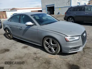 2013 Audi S4 Premium Plus with VIN WAUBGAFLXDA092341, listed as a Copart auction lot 75766344 with 74,088 mi miles and Salvage Title. Bid and sale history available at carsss.com. Image 4.