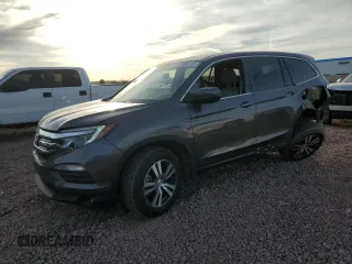2017 Honda Pilot EX-L with VIN 5FNYF5H58HB016832, listed as a Copart auction lot 45863715 with 57,582 mi miles and Salvage Title. Bid and sale history available at carsss.com. Image 1.