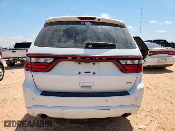 2020 Dodge Durango GT with VIN 1C4RDHDG2LC145836, listed as a Copart auction lot 58316985 with 117,736 mi miles and Salvage title. Bid and sale history available at DreamBid. Image 6.