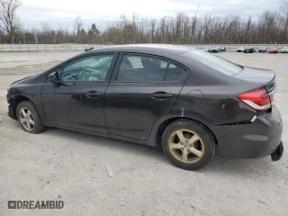 2013 Honda Civic Sdn LX with VIN 2HGFB2F50DH563894, listed as a Copart auction lot 53614065 with 0 mi miles and Clean Title. Bid and sale history available at carsss.com. Image 2.