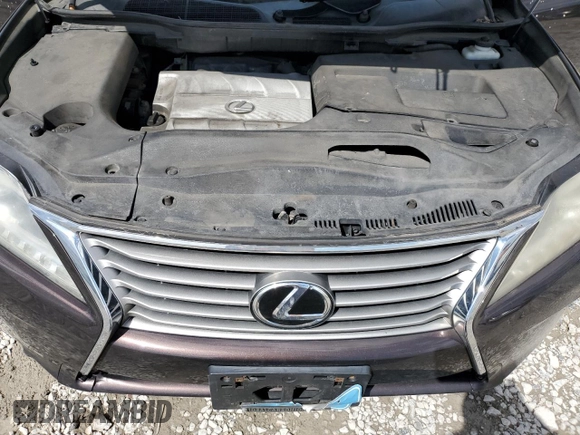 2013 Lexus RX 350 with VIN 2T2BK1BA8DC160309, listed as a Copart auction lot 50585295 with Not Provided miles and Salvage Title. Bid and sale history available at carsss.com. Image 12.