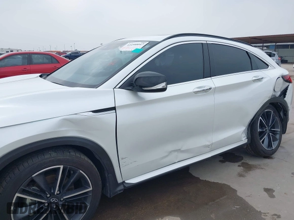 2023 Infiniti QX55 Luxe with VIN 3PCAJ5JR3PF115036, listed as a IAAI auction lot 42290047 with 58,892 mi miles and . Bid and sale history available at DreamBid. Image 6.