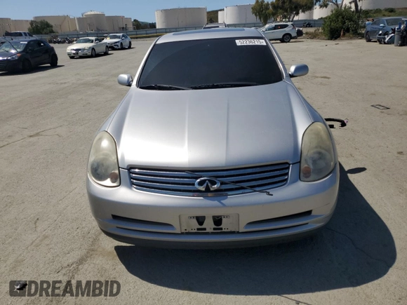 2004 Infiniti G35 w/Leather with VIN JNKCV51F84M704944, listed as a Copart auction lot 52236215 with 168,207 mi miles and Clean Title. Bid and sale history available at DreamBid. Image 5.