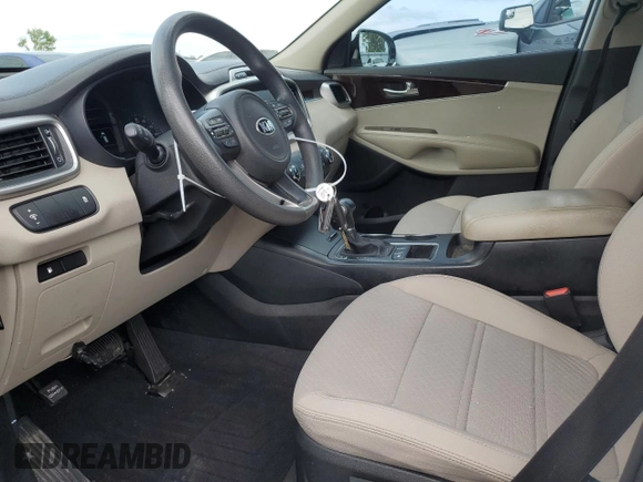 2018 Kia Sorento LX with VIN 5XYPG4A36JG367832, listed as a Copart auction lot 52504895 with 40,281 mi miles and Salvage Title. Bid and sale history available at carsss.com. Image 7.