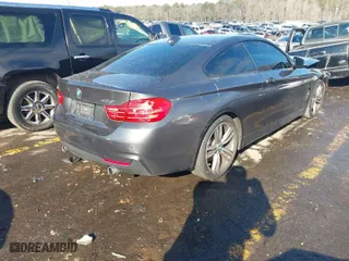 2015 BMW 4 Series 435i with VIN WBA3R1C54FK193845, listed as a IAAI auction lot 41293616 with 79,990 mi miles. Bid and sale history available at carsss.com. Image 4.