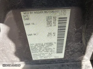 2013 Nissan Altima 2.5 SV with VIN 1N4AL3AP0DN471377, listed as a IAAI auction lot 41783096 with 105,664 mi miles. Bid and sale history available at carsss.com. Image 9.