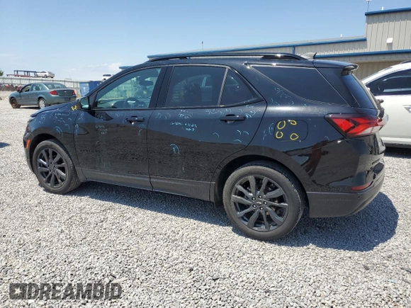 2023 Chevrolet Equinox RS with VIN 3GNAXMEG6PL141852, listed as a Copart auction lot 57646895 with 45,017 mi miles and Salvage title. Bid and sale history available at DreamBid. Image 2.